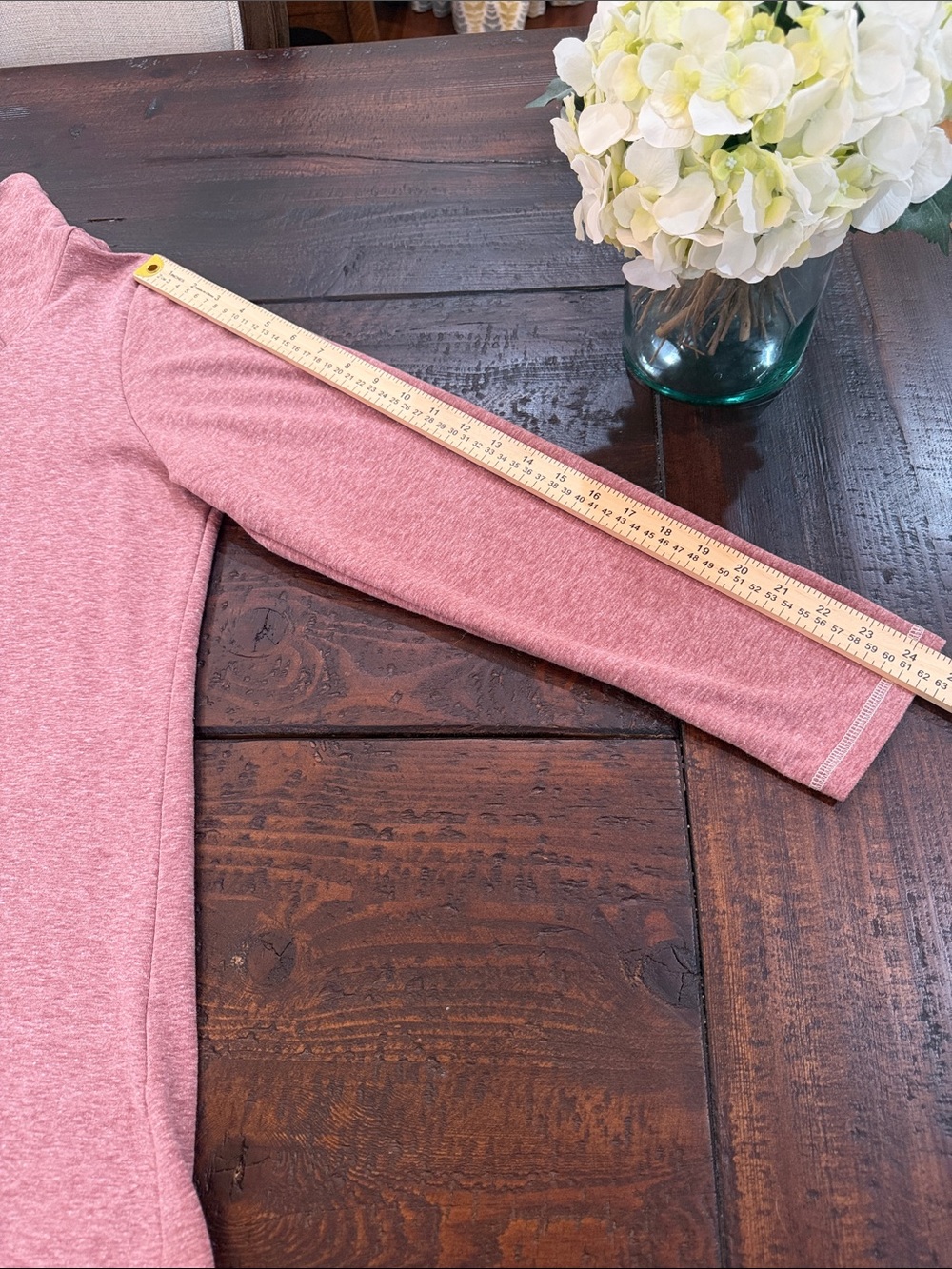 Soft Surroundings Brinley Cowl Neck Top XL Rose Pink Heather Button Tunic - Picture 8 of 11